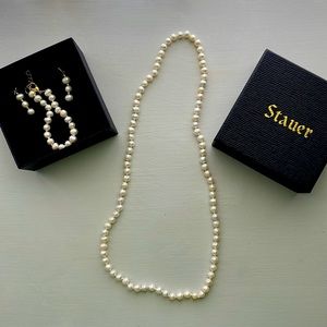 Matching pearl set Stauer